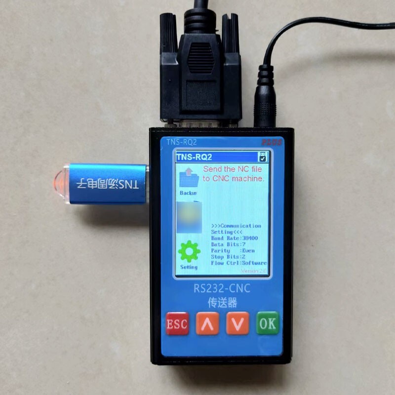 TNS-RQ2 RS232-CNC DNC CNC Program Transfer Device with USB & RS232 Ports os67