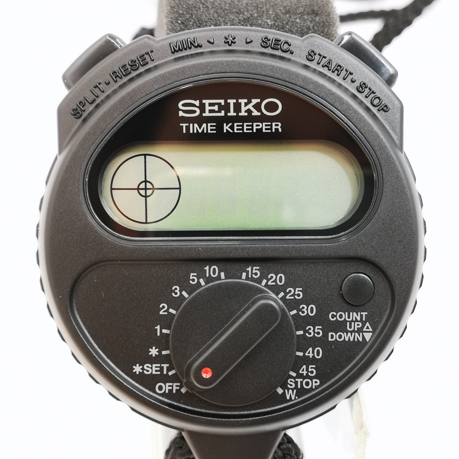 SEIKO STOPWATCH TIMEKEEPER SSBJ025 Black Digital quartz Great for sports New