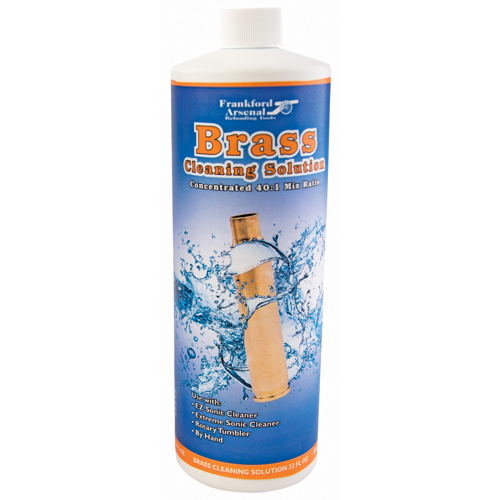 Frankford Arsenal Ultrasonic Brass Cleaning Solution for Reloading Tools 32oz