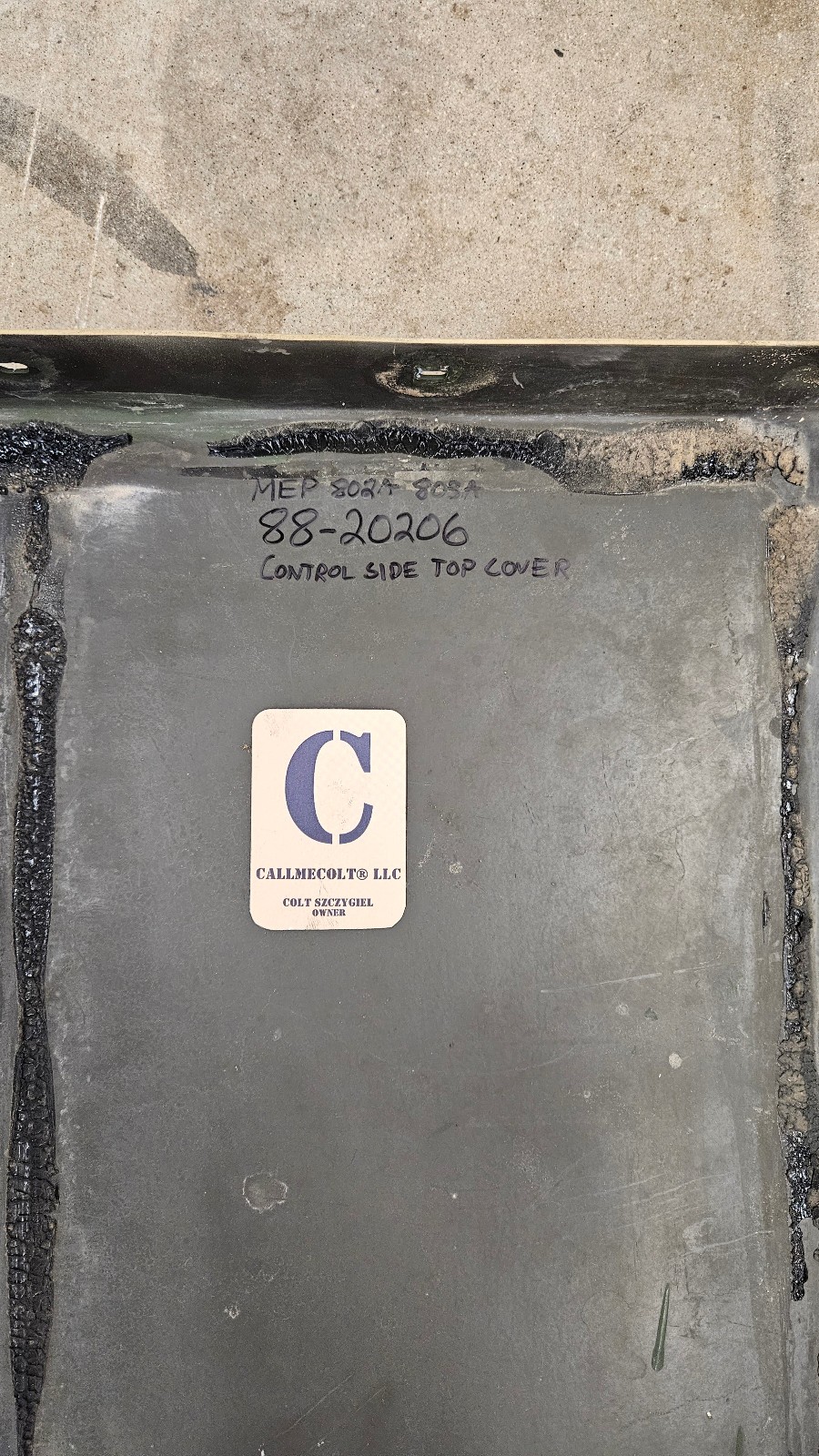 MEP 802A 803A Top Cover Controls Side 88-20206