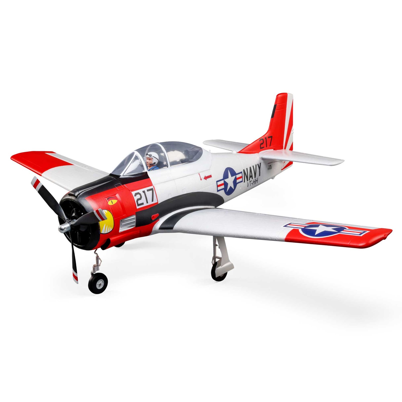 E flite T 28 Trojan 1.2m with Smart PNP  EFL18375 Airplanes P&P Electric