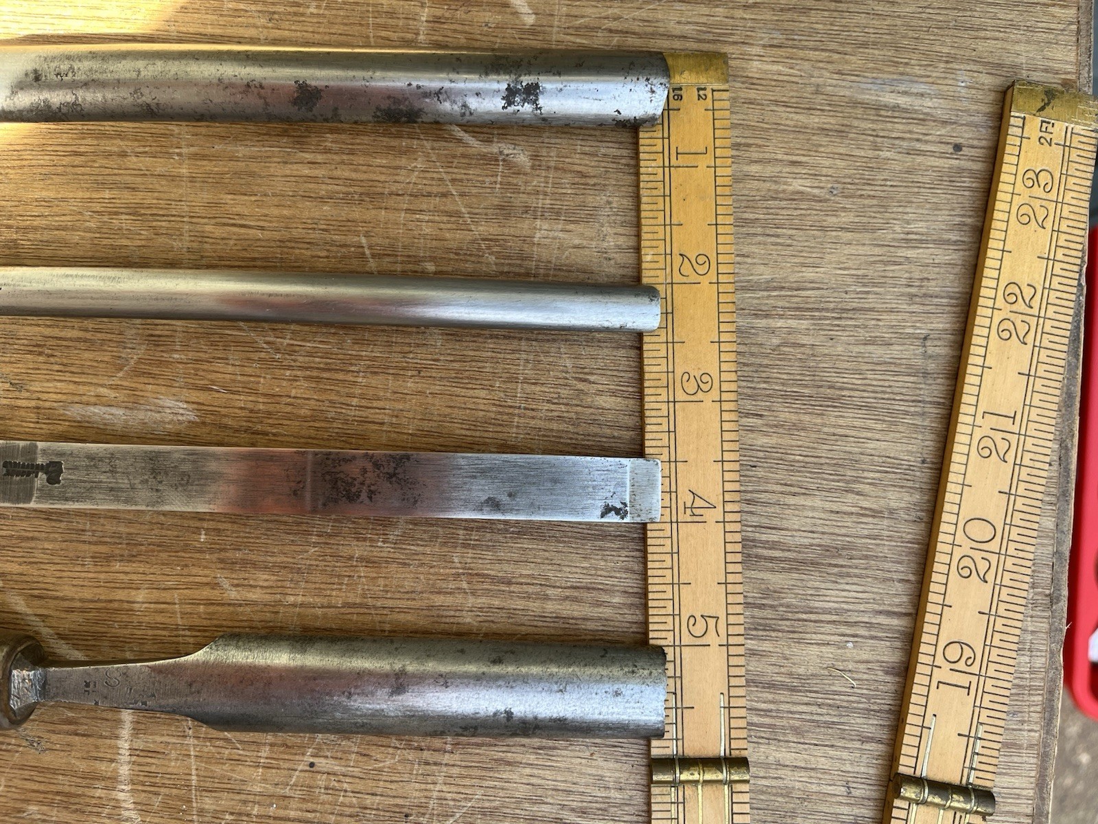 Set Of Vintage Paring Gouges By Sorby & Marples Patternmakers Carpentry Tools