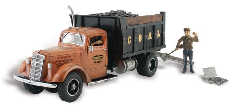 Woodland Scenics N 1/160 LUMPY'S COAL COMPANY vintage truck AutoScenes AS5345