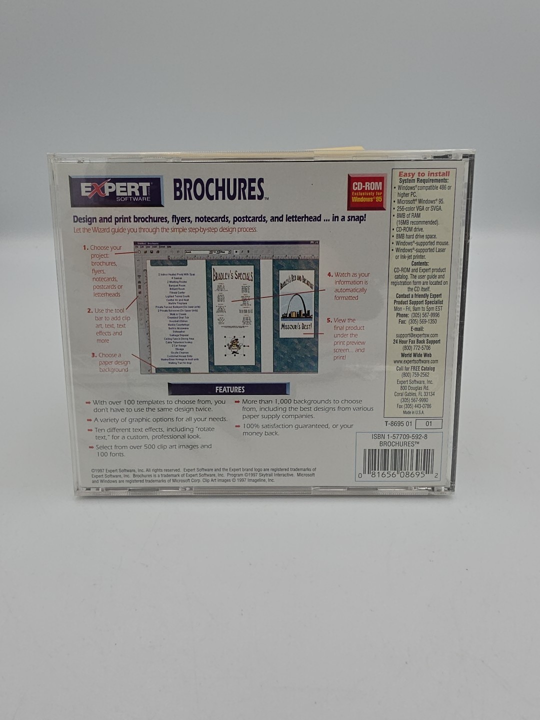 Expert Software BROCHURES 1997 PC Brochure Designer Software