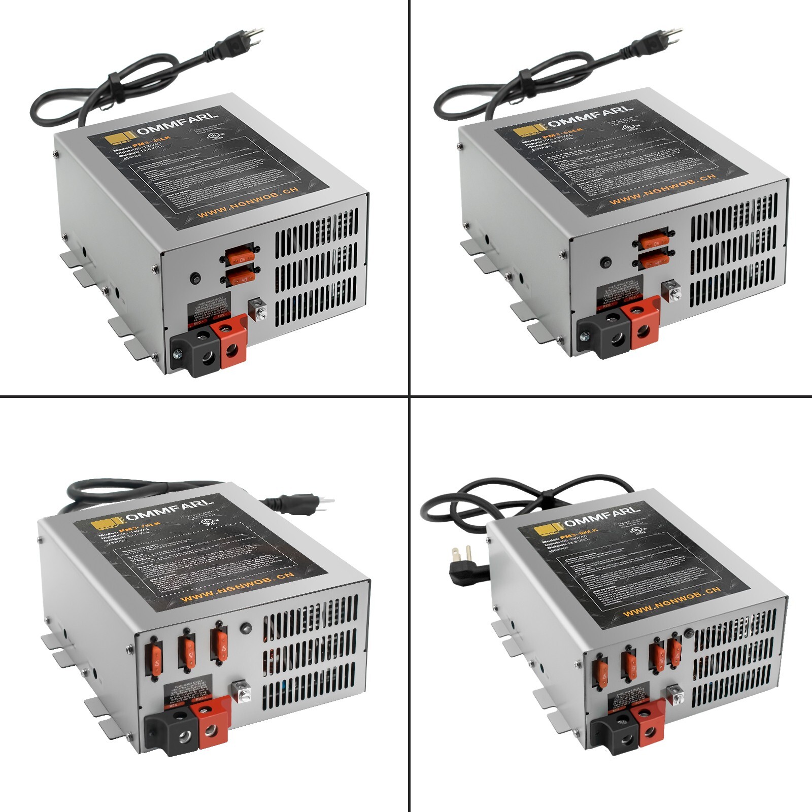 PM3-45 PM3-55 PM3-75 Power Supply AC-DC Converter Battery Charger with 3-Stage
