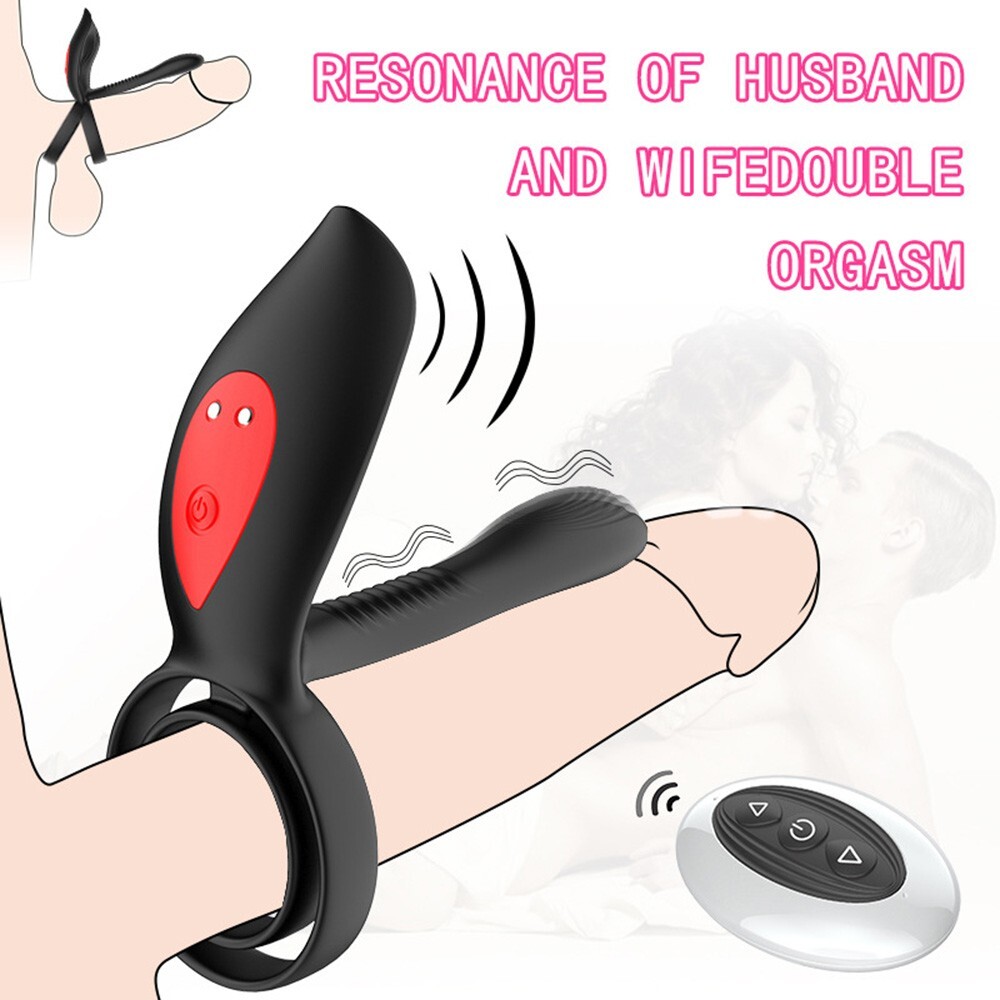 Male Vibrating Penis Cock Ring Stronger Erection Enhancing Sex Toys For Men
