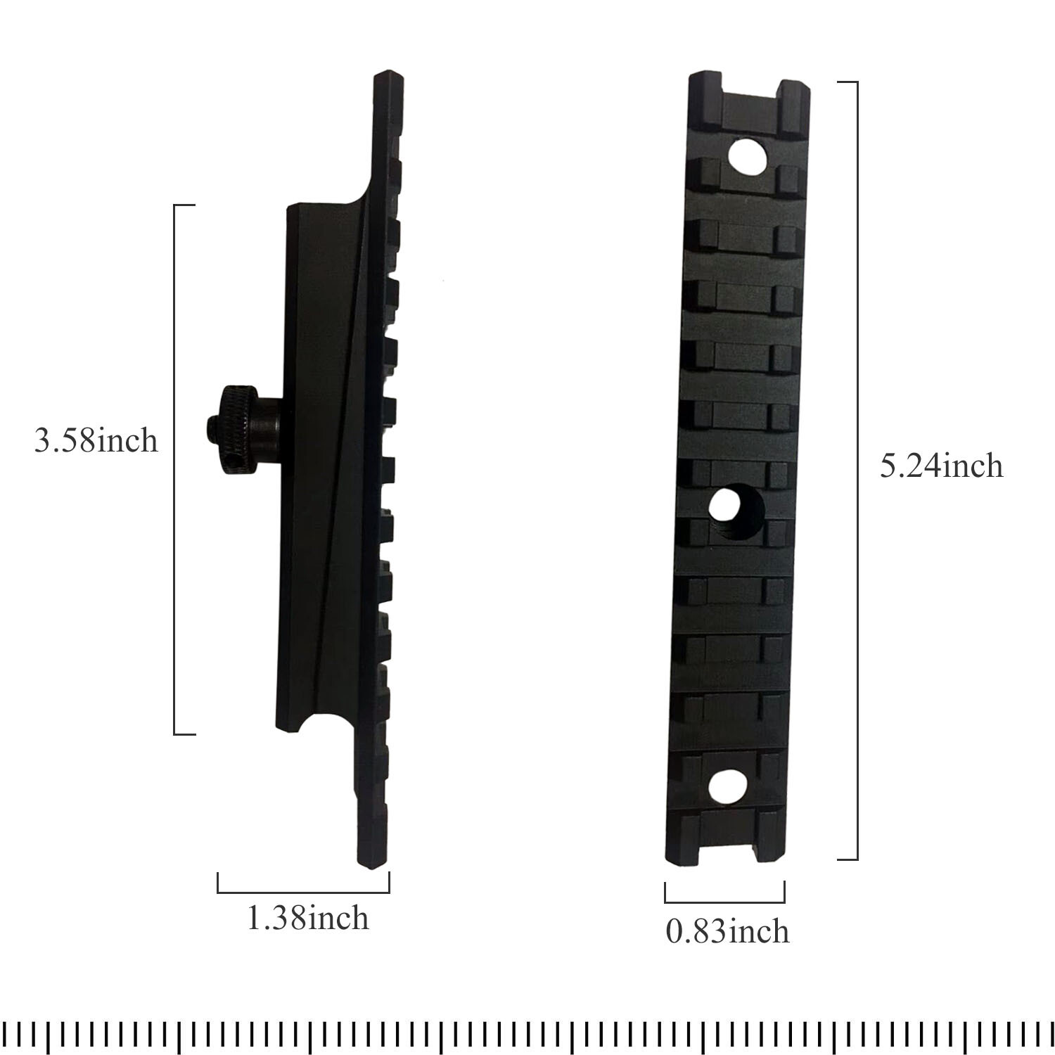 Tactical Carry Handle Mount A1 A2 Scope Mount Weaver Picatinny Rail See-throu