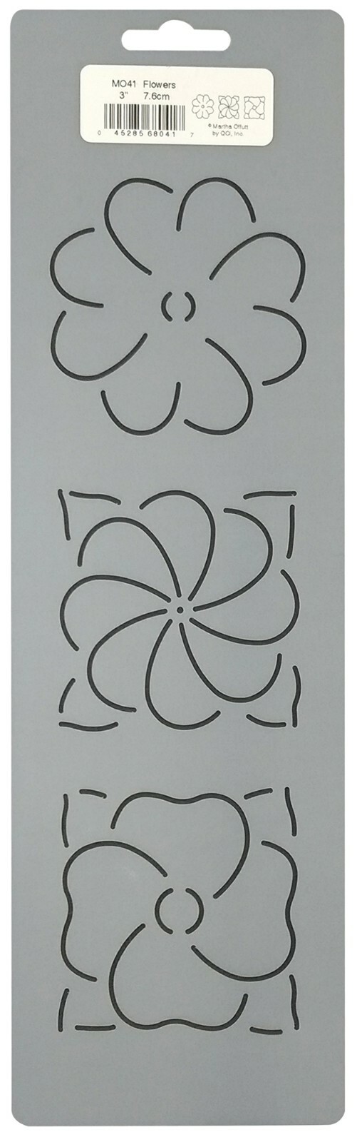 Quilting Stencil Flower Blocks 3 Simple Floral Quilt Pattern Quilters Template