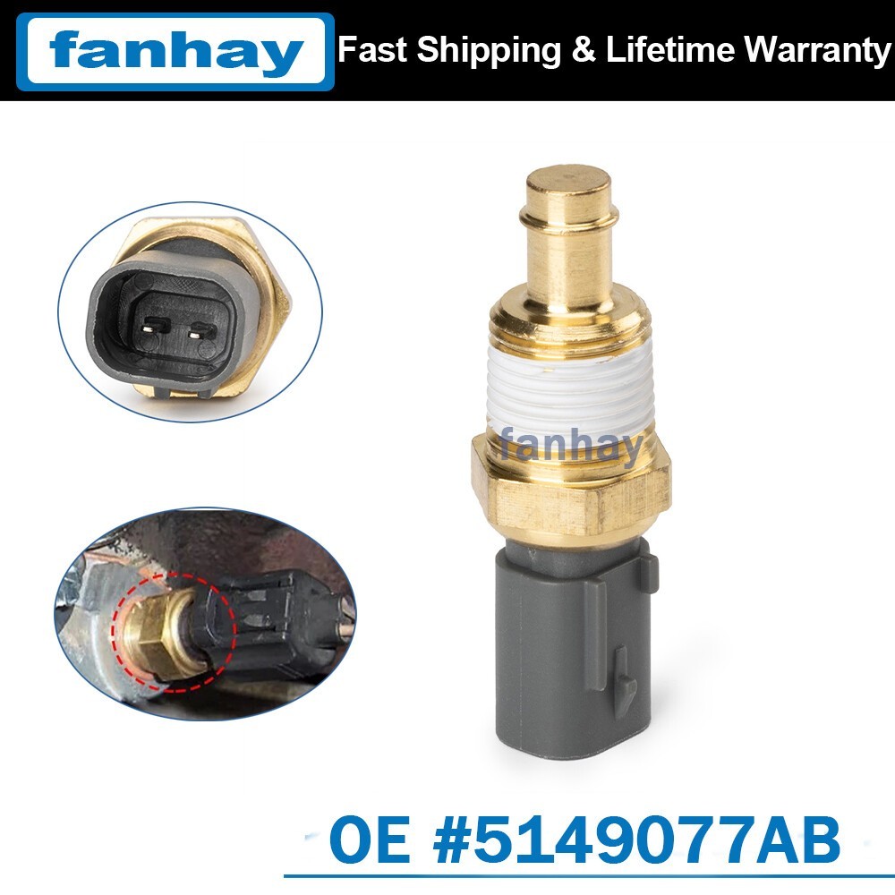 Engine Coolant Water Temp Temperature Sensor For Chrysler Dodge Jeep 5149077AB
