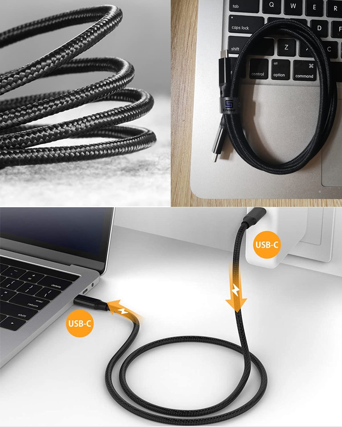 iCable CL100 BLACK LIGHTNING CABLE FAST CHARGING SYNC COR FOR IPHONE IPADDURABLE