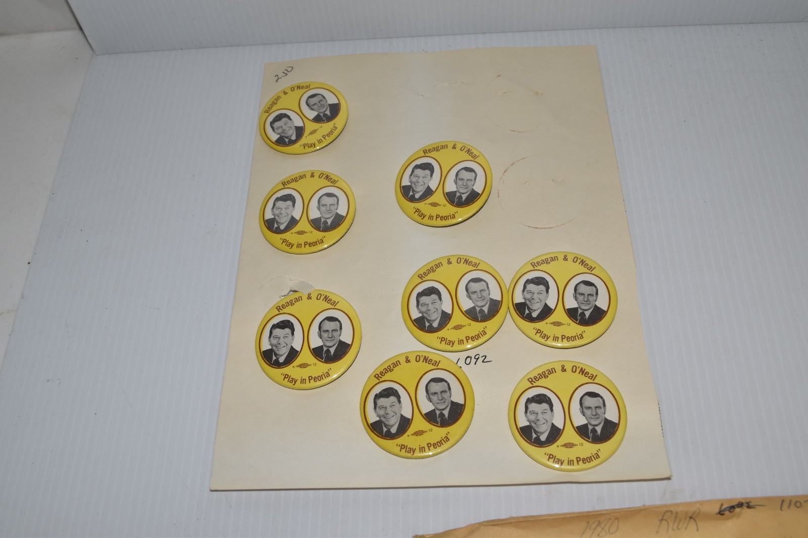 RONALD REAGAN AND O'NEAL PLAY IN PEORIA ILLINOIS POLITICAL CAM Lot of 8( (PB#79)