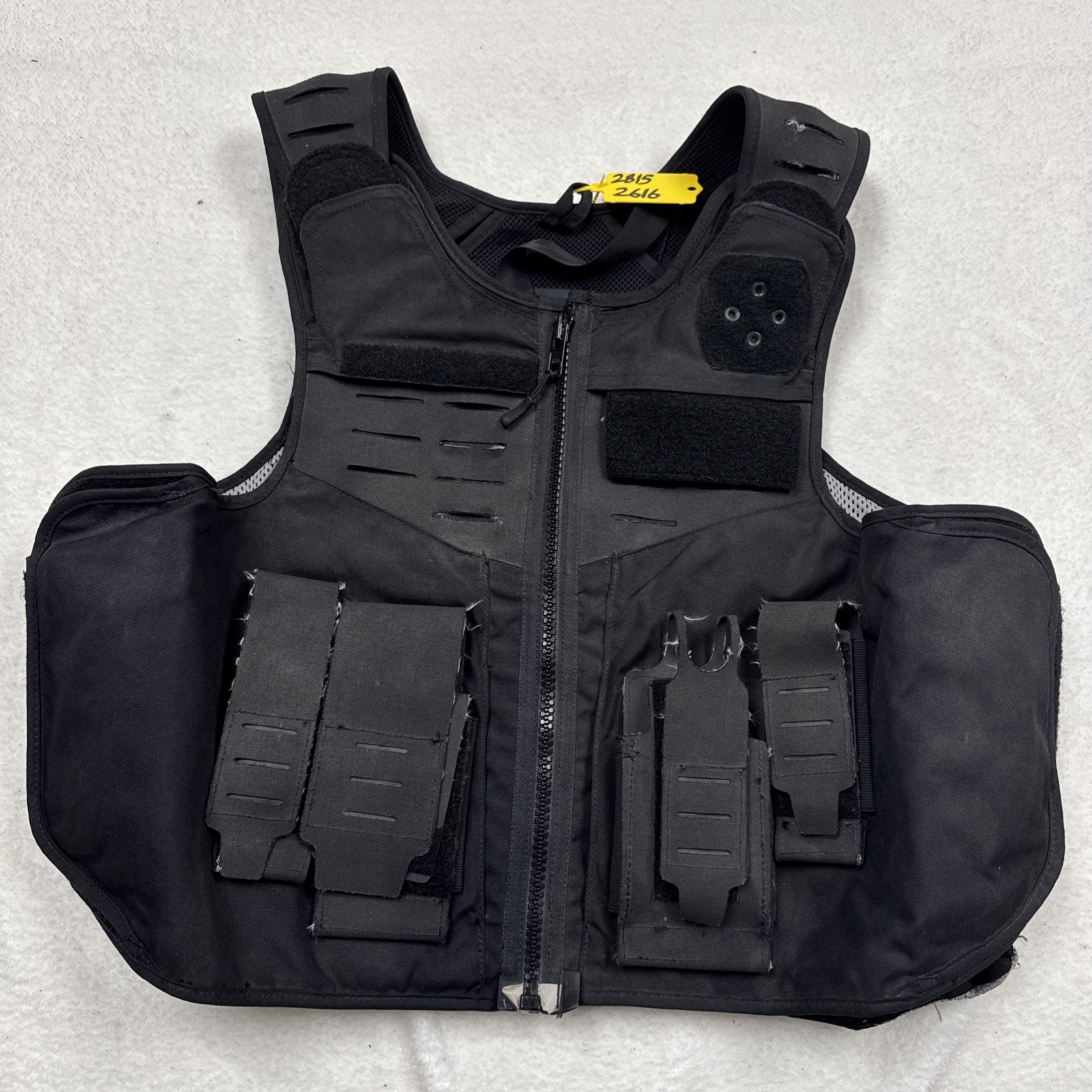 SAFARILAND V1 Fixed Pocket Armor Carrier Front Opening 3XL Long 2815-2616 Black