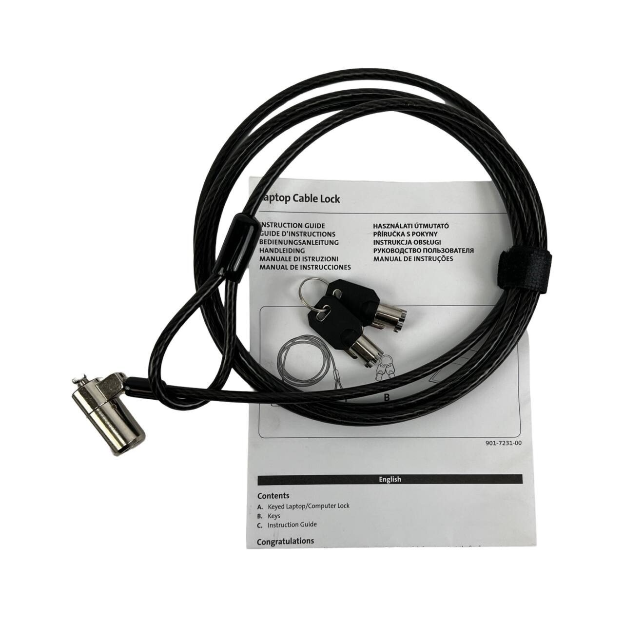 New Laptop Computer Lock Security Lock Cable Chain With 2 Keys