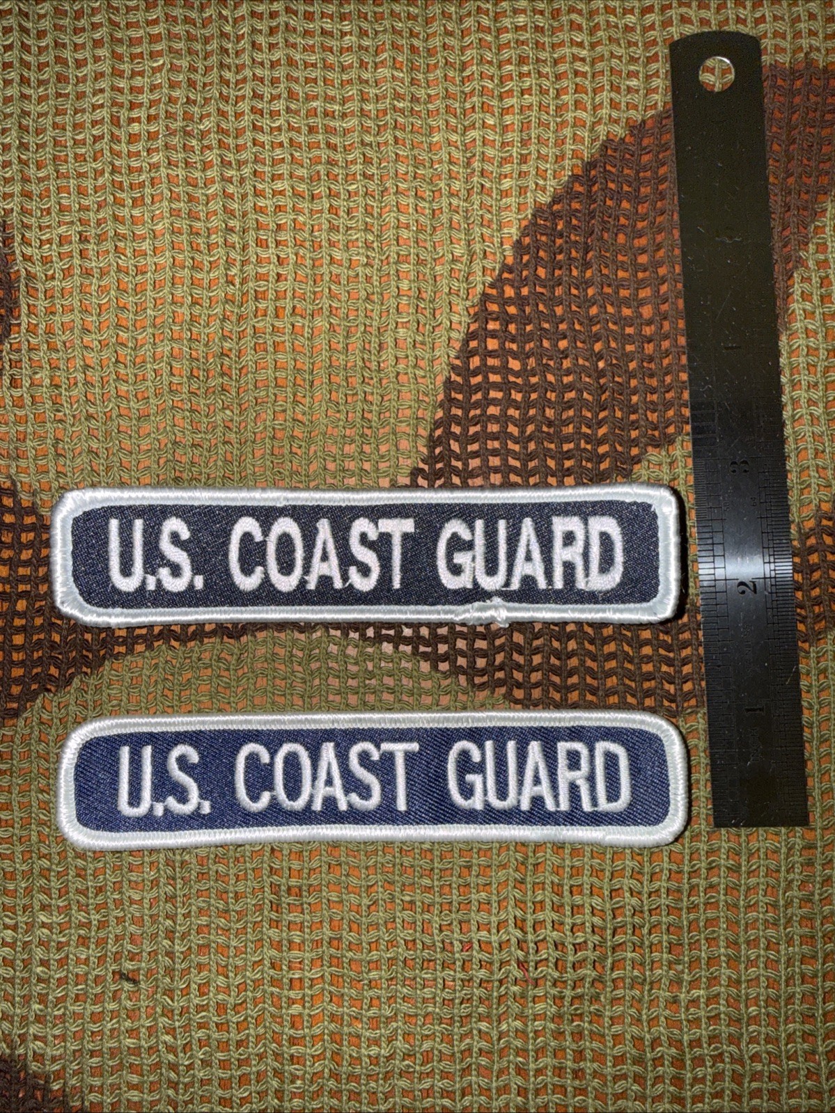 United States Coast Guard 5”x1” Patch -new Pair!
