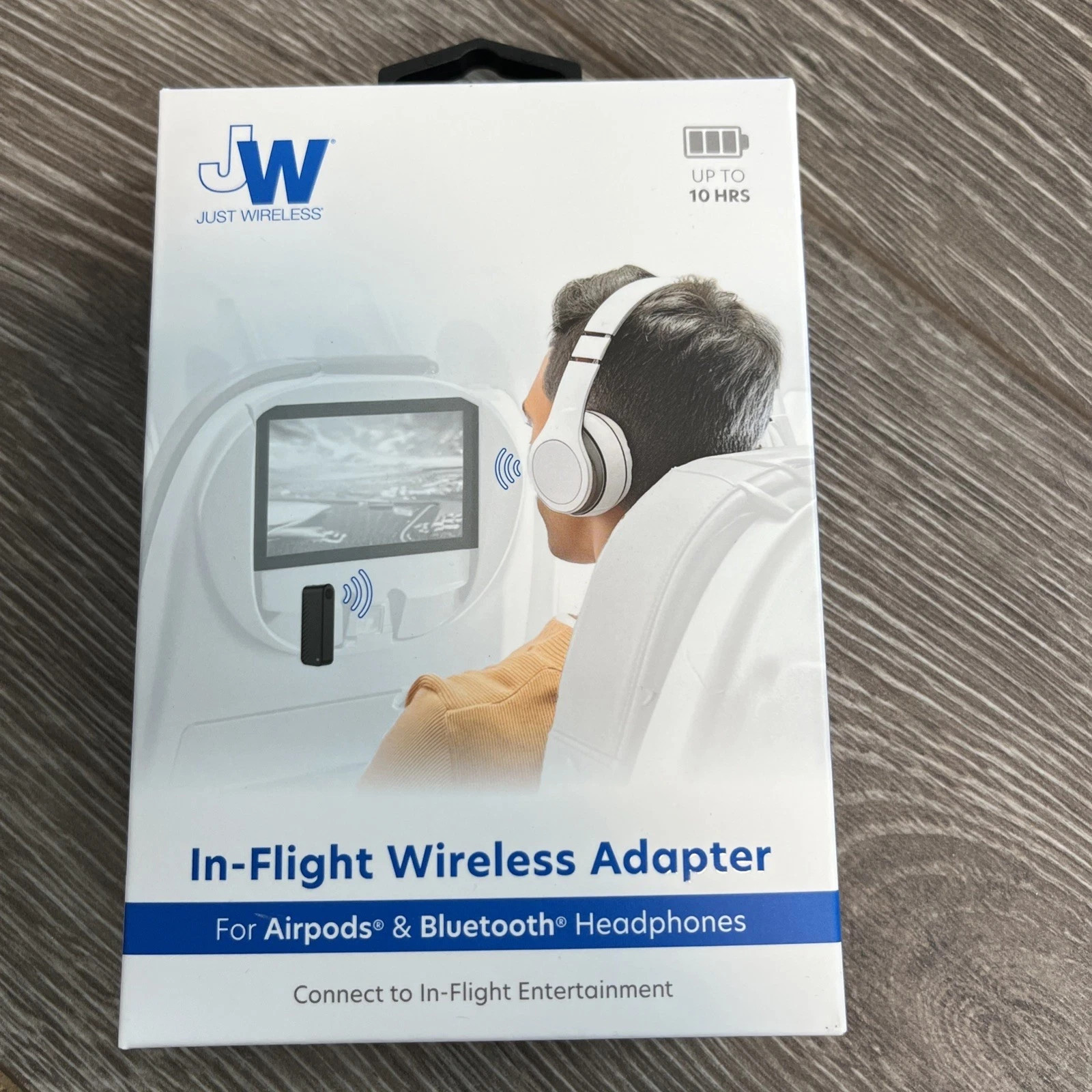 Just Wireless in-Flight Wireless Adapter NEW Airplane Bluetooth Airpod Connect