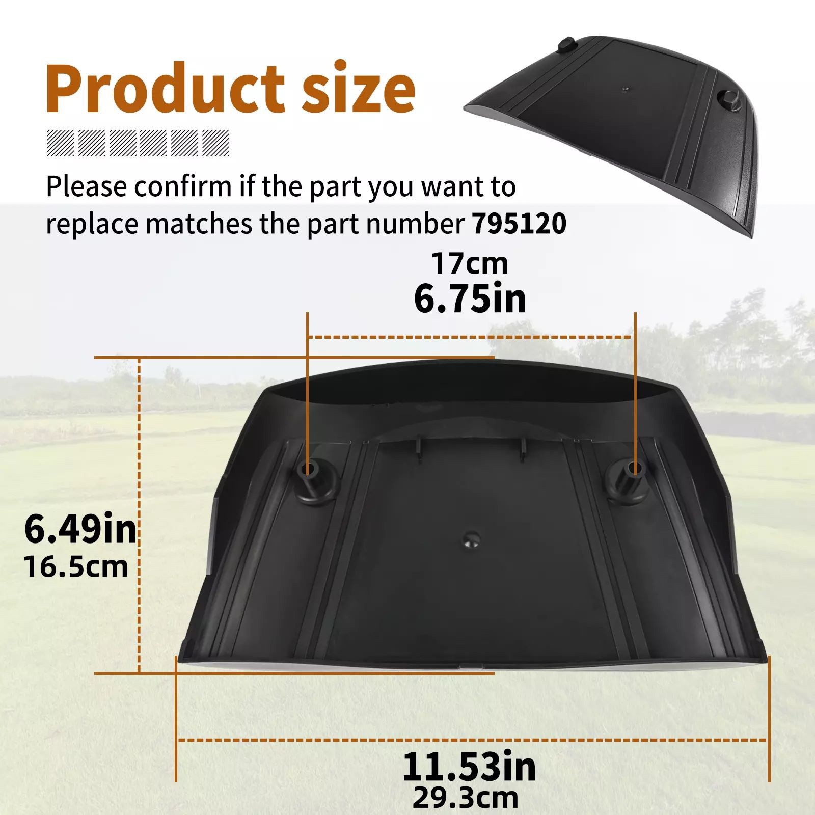 Genuine 795120 Air Purifier Cover Compatible with Briggs Stratton 407000/40H000