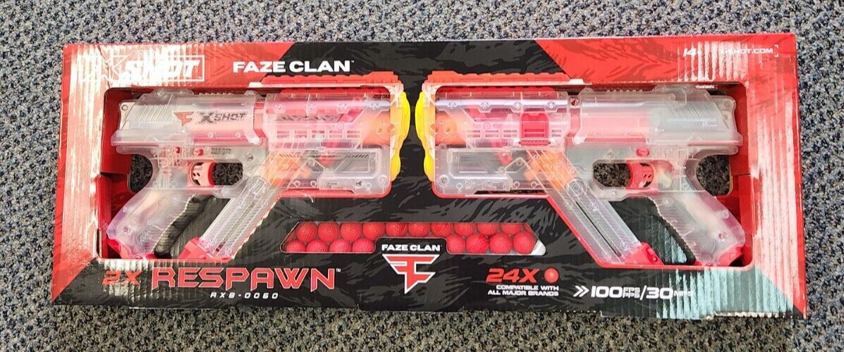 Zuru X-Shot Faze Clan Respawn 2-Pack with 24 Dart Balls