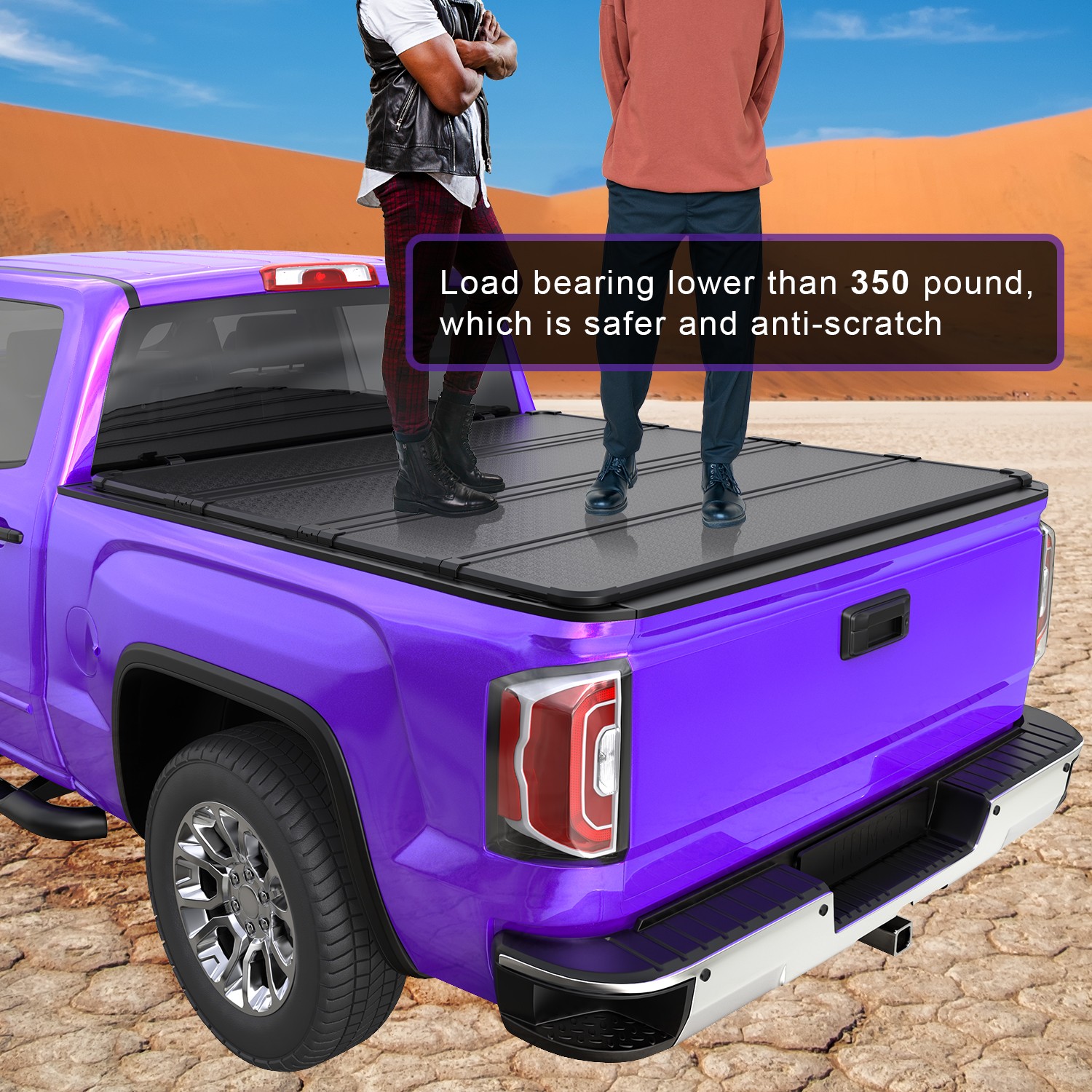 5.8FT 4Fold Hard Tonneau Cover For 2007-13 Chevy Silverado/GMC Sierra 1500 New