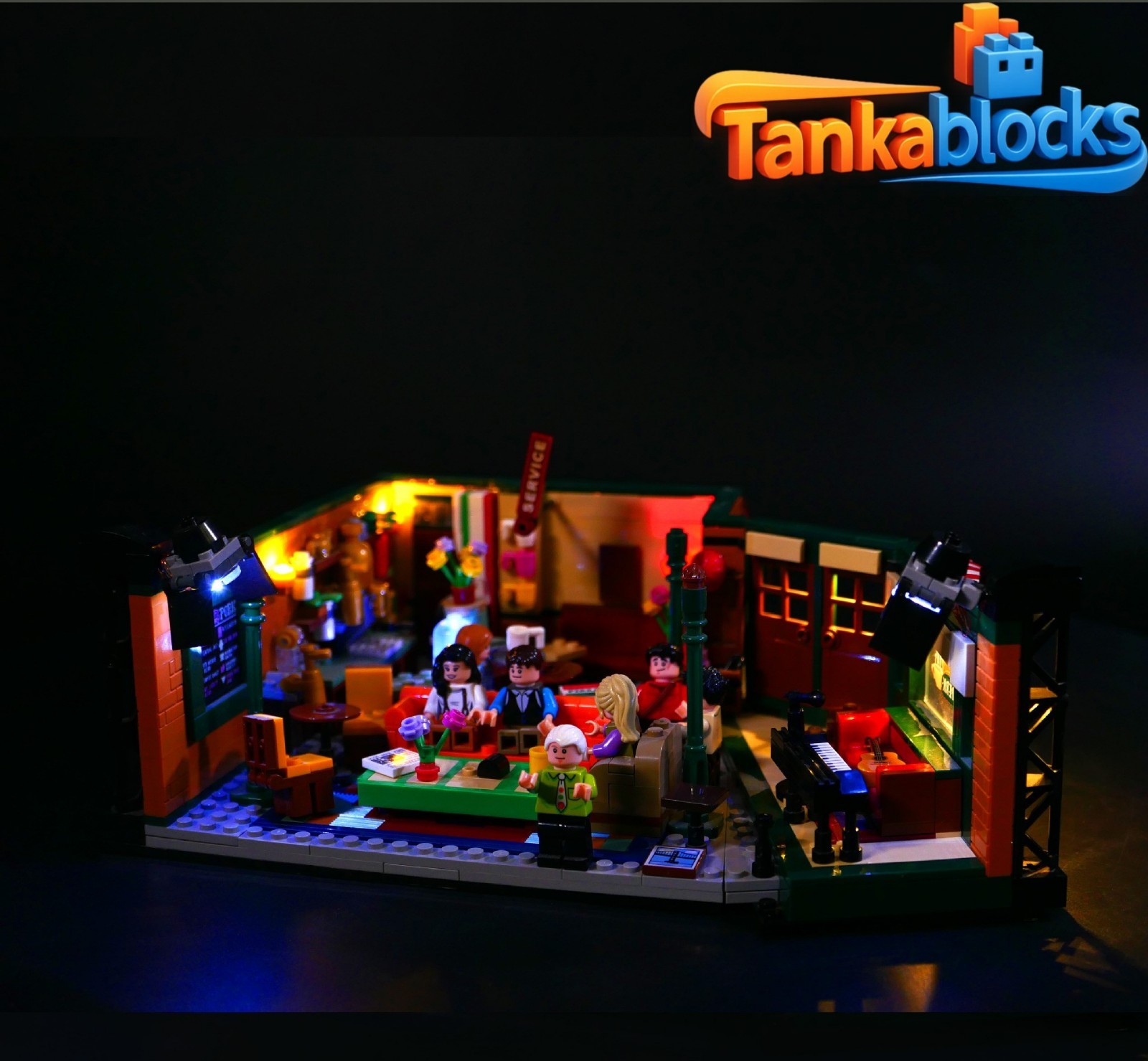LED Light Kit for Central Perk - Compatible with LEGO® 21319 Set (Classic)