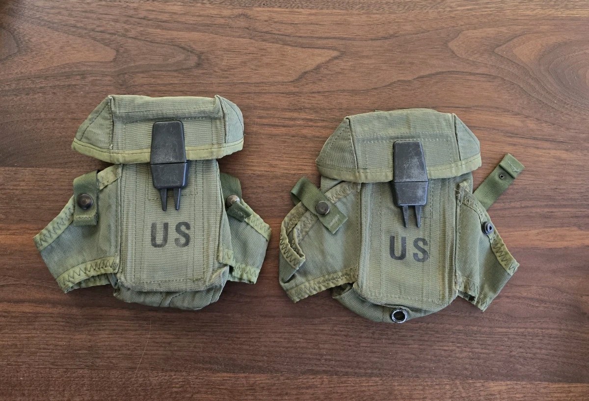 2 US Army Alice LC-1 Small Arms 30 Round Magazine Case Pouch 8465-00-001-6482