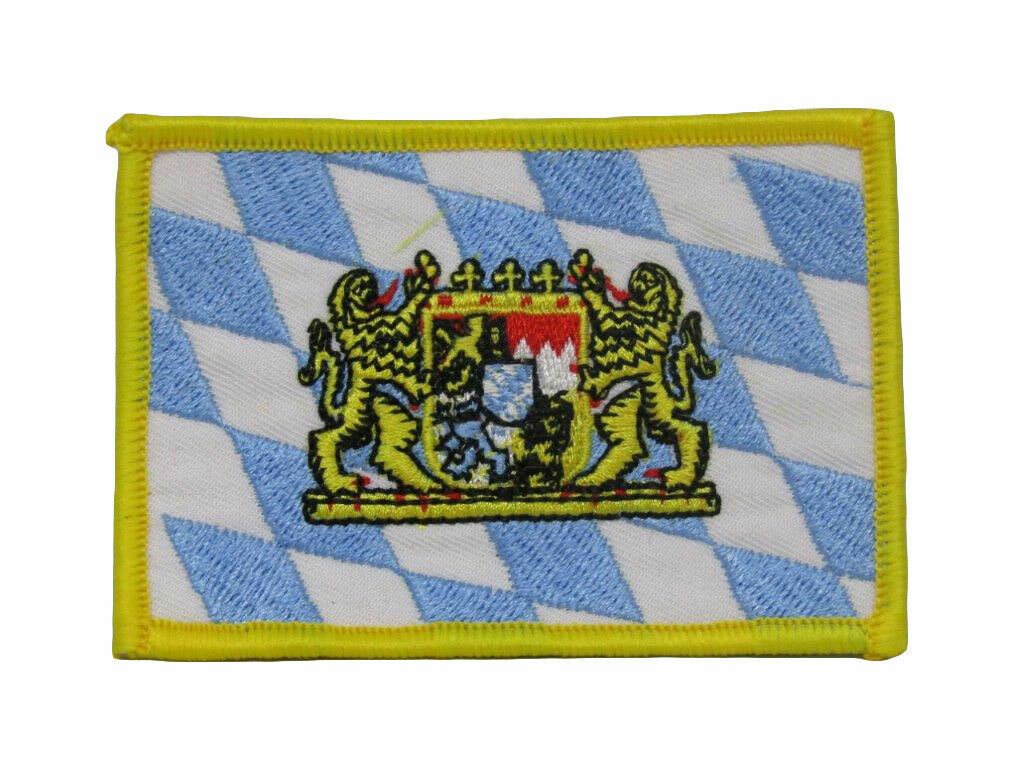 Bavaria Bavarian Lion Crest Germany Country Flag Iron On Patch