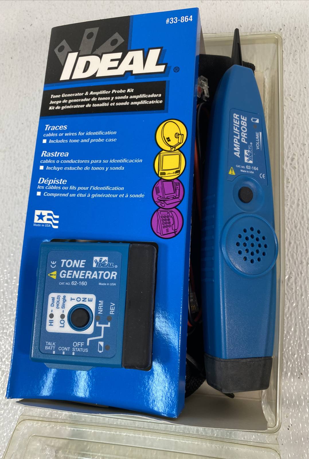 IDEAL 33-864 Tone Generator and Probe Kit