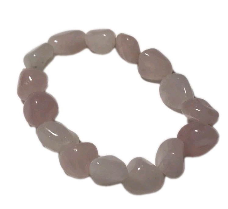 Natural Rose quartz Stretch bracelet_ Very Good Used Condition