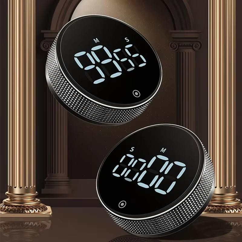 Digital Magnetic Kitchen Timer Manual Countdown Rotary Timer for Cooking