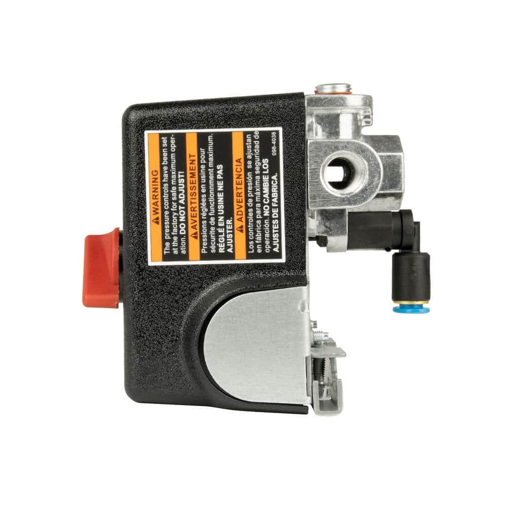 DEWALT 145–175 PSI Air Compressor Pressure Switch 4-Port Replacement Part