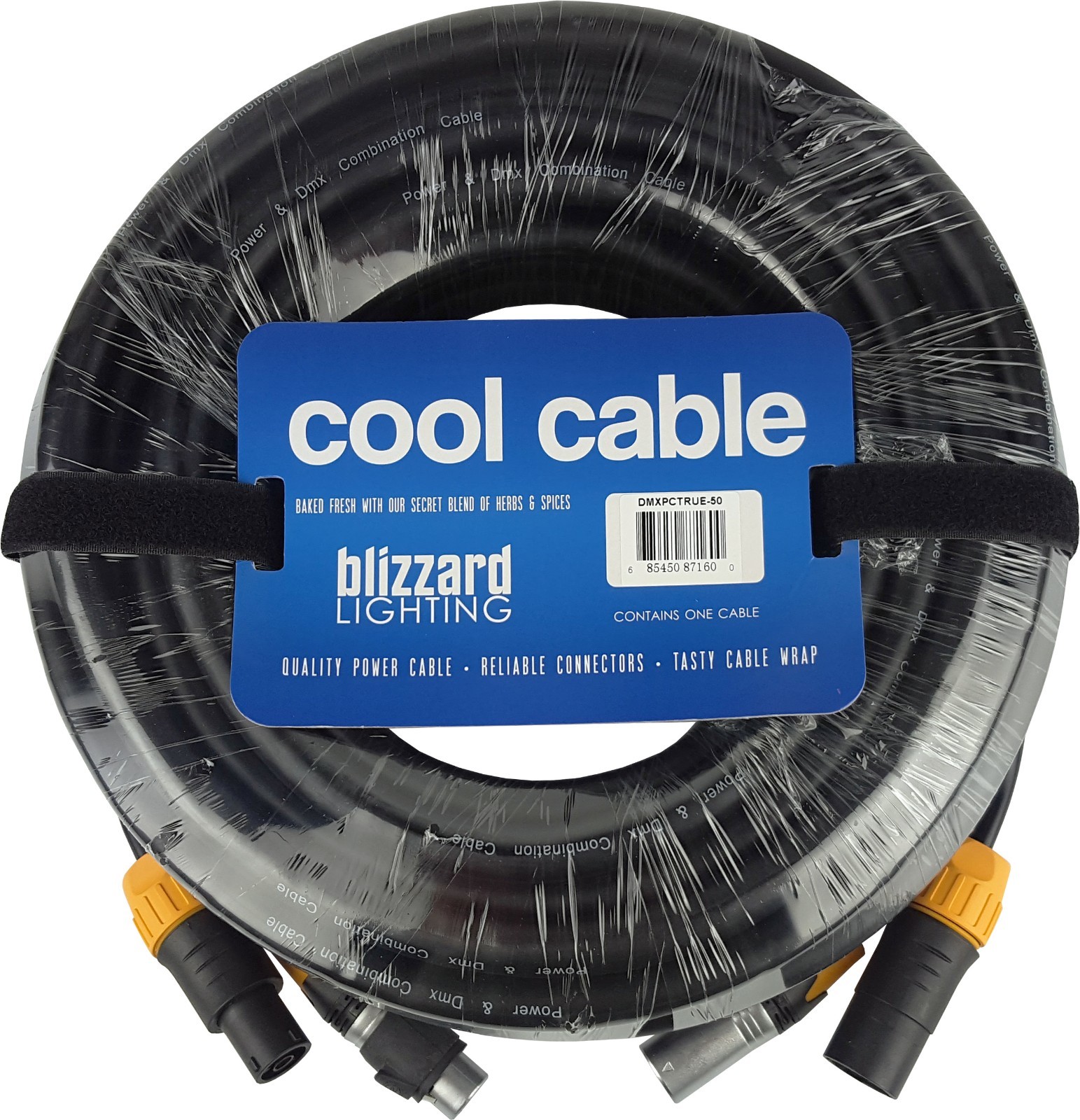 Blizzard DMXPCT-50 Combo PC True1 Compatible 14 AWG+ 3 pin DMX  50' length