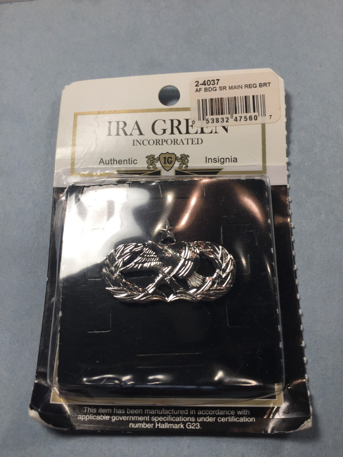 US Air Force - Sr. Maintenance Occupational Badge (Ira Green)