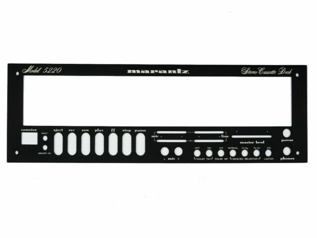 Marantz 5220 Receiver Front Panel Faceplate (Face Plate) Black Engraved