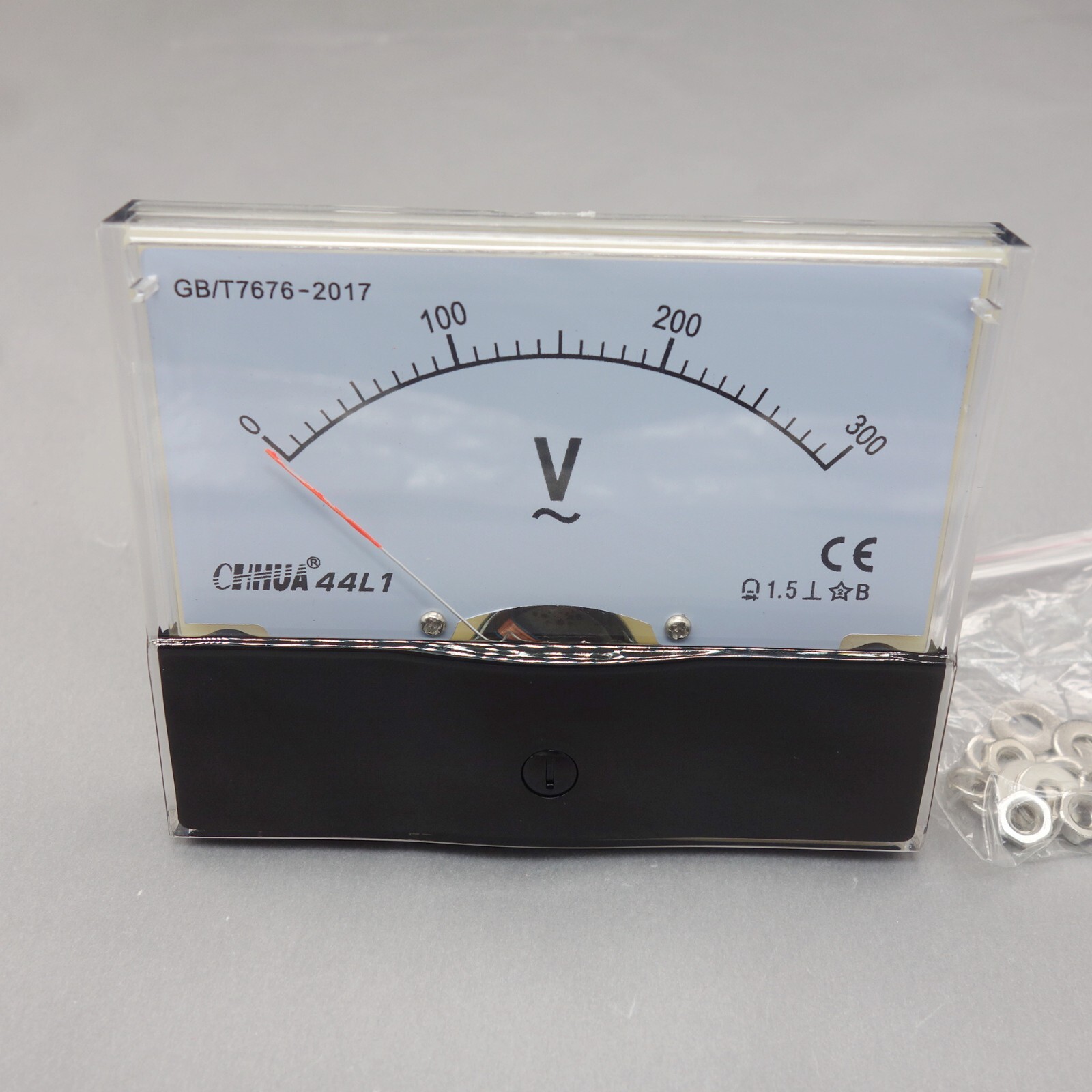 1pc Analog Voltage VOLTMETER Panel Meter AC 0-300V 44L1 80*100MM