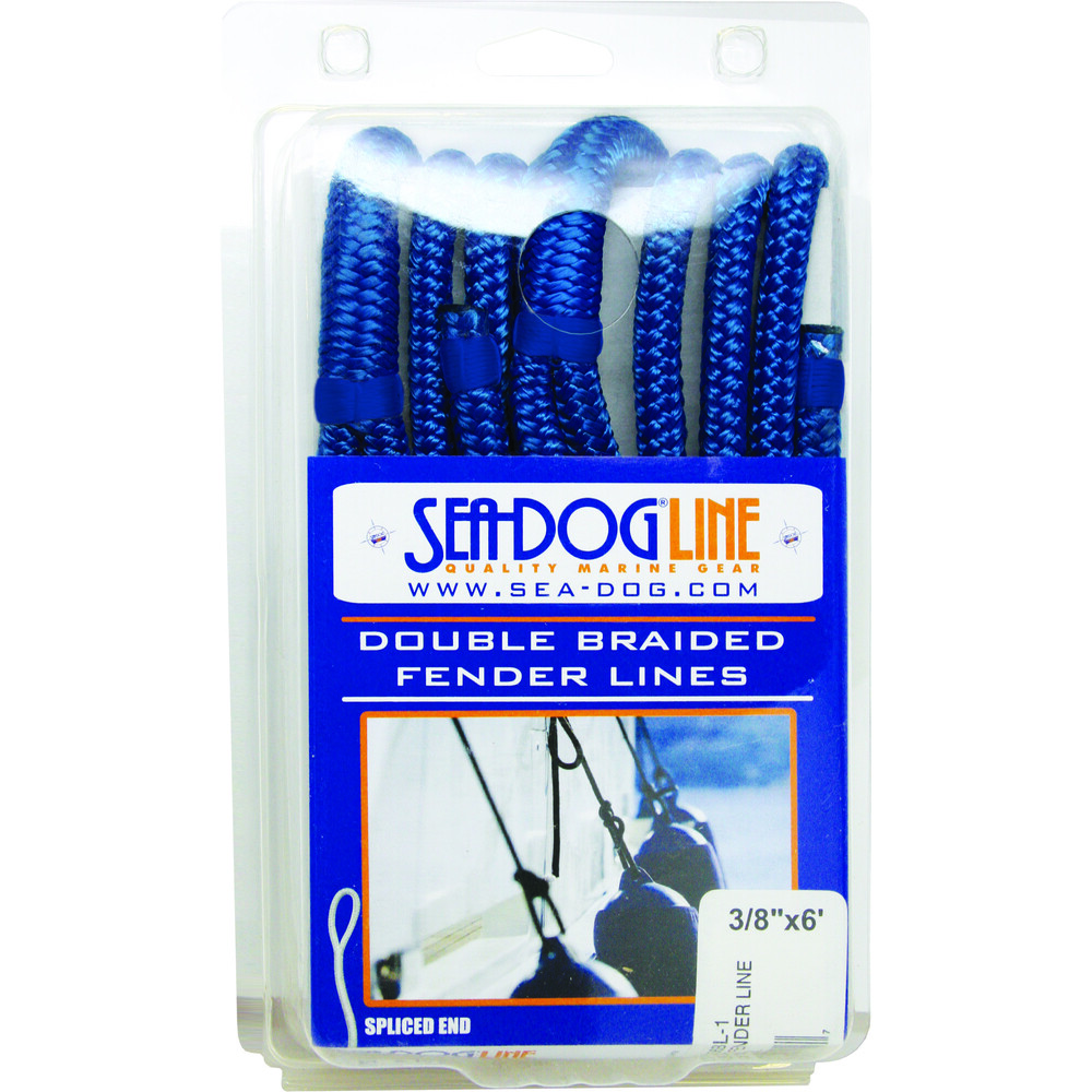 Sea Dog Marine 302110006WH-1 Double FENDER LINE 3/8 X6' White 302110006WH-1