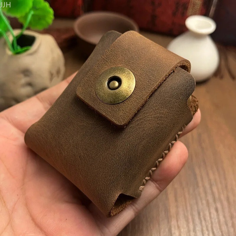 Lighter Bag Case Genuine Leather Holster For Zorro Armor Lighters 912S Handmade*