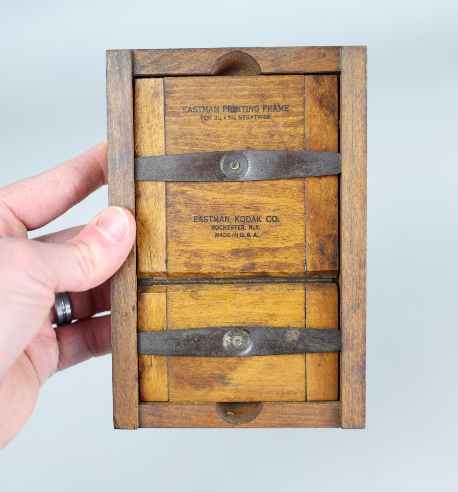 Antique Wood Contact Printing Frame Negative Print Holder Eastman Kodak Vintage