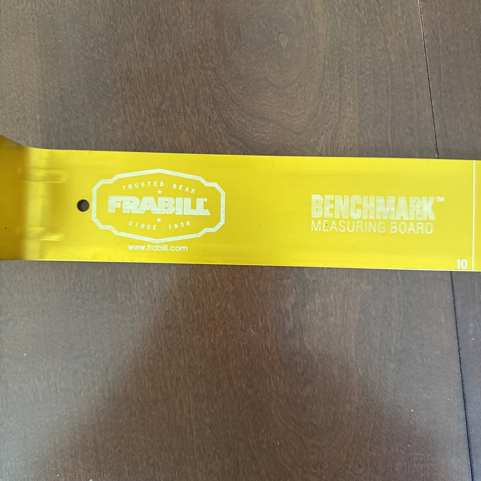 Benchmark Measuring Board 2.5"x22" Gold Anodized Aluminum Finish