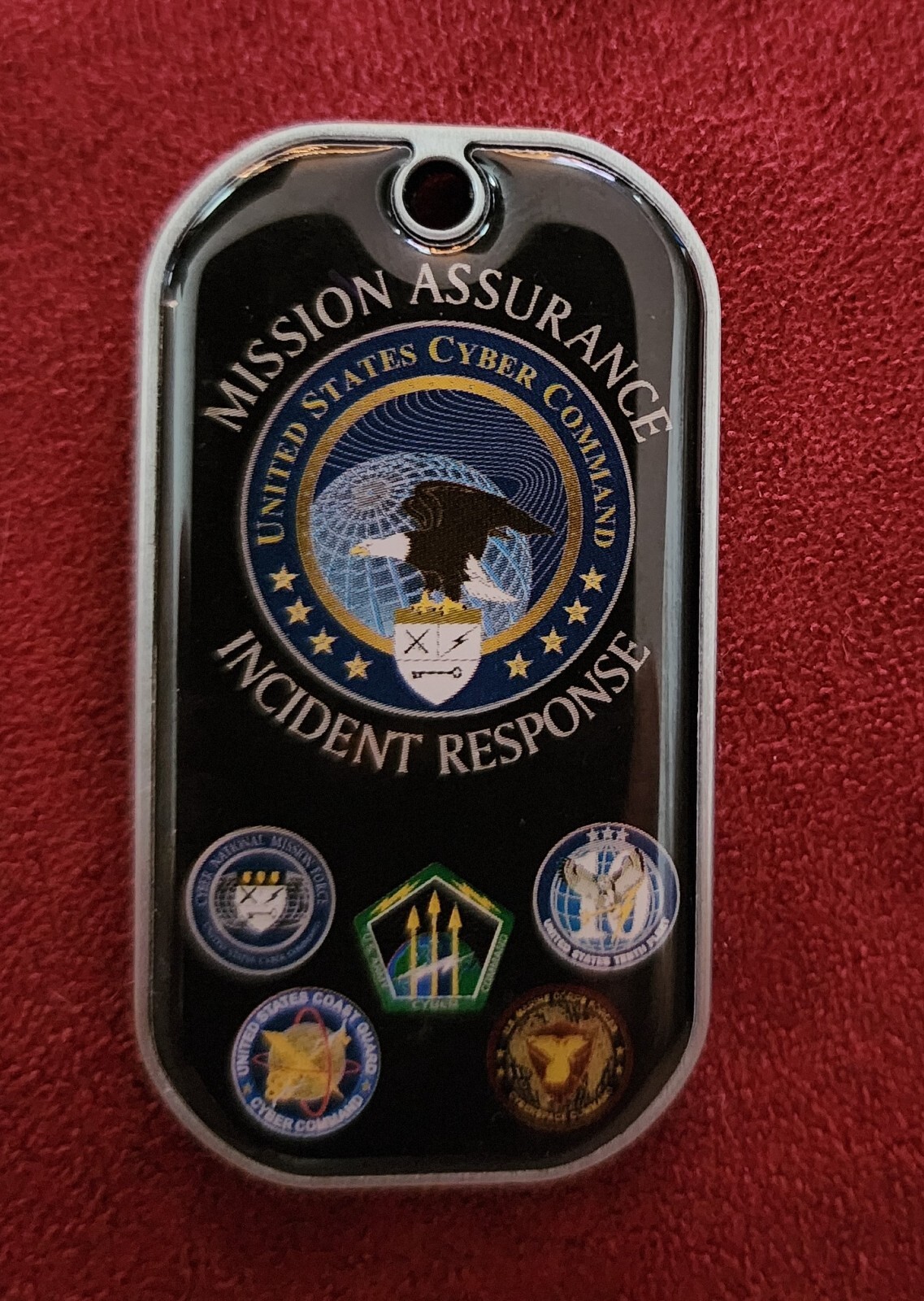 U.S. Cyber Command Military Challenge Coin - 2018 Mission Assurance DogTag Coin