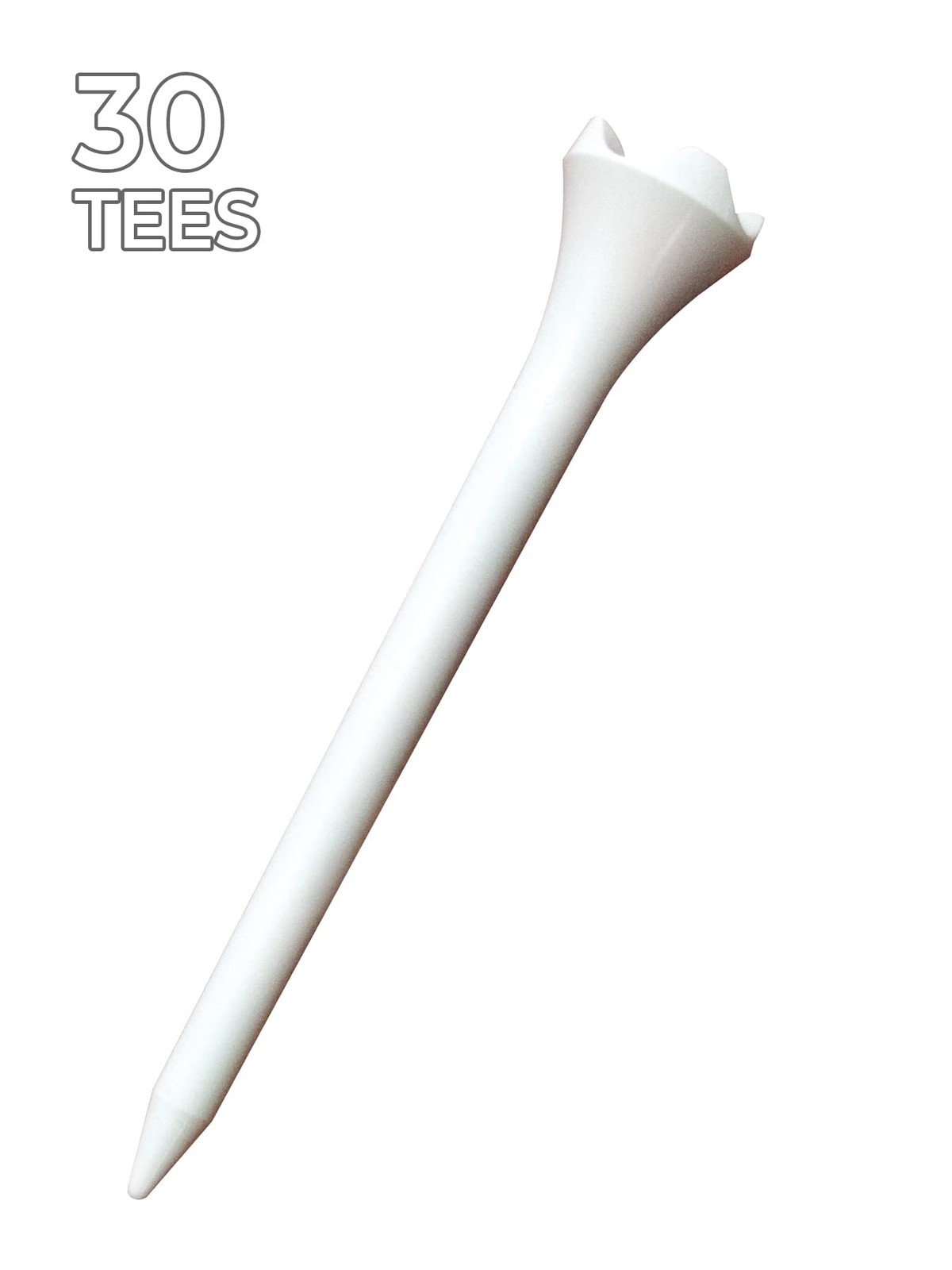 Pride Performance 3-1/4 White Golf Tee, 30 count