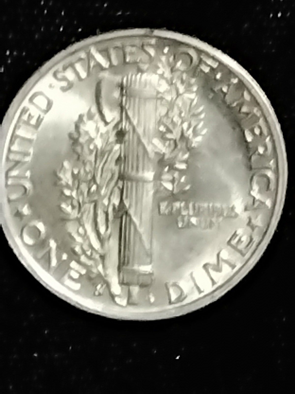 1944 S Mercury Dime Error "In Cod We Trust " Full Bands