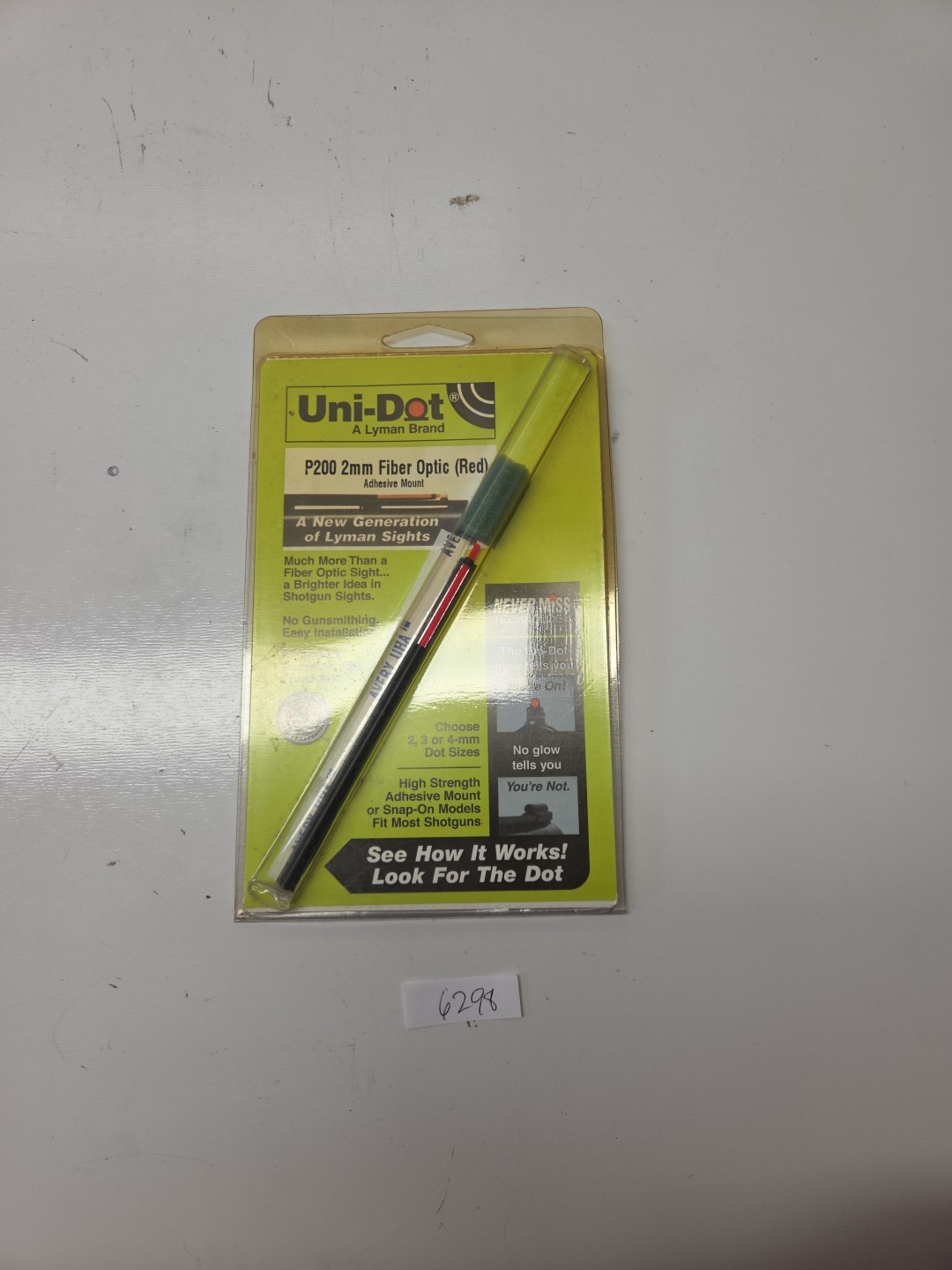 Uni-Dot P200 2mm Fiber Optic Sight (Red) In Packaging (#3203)