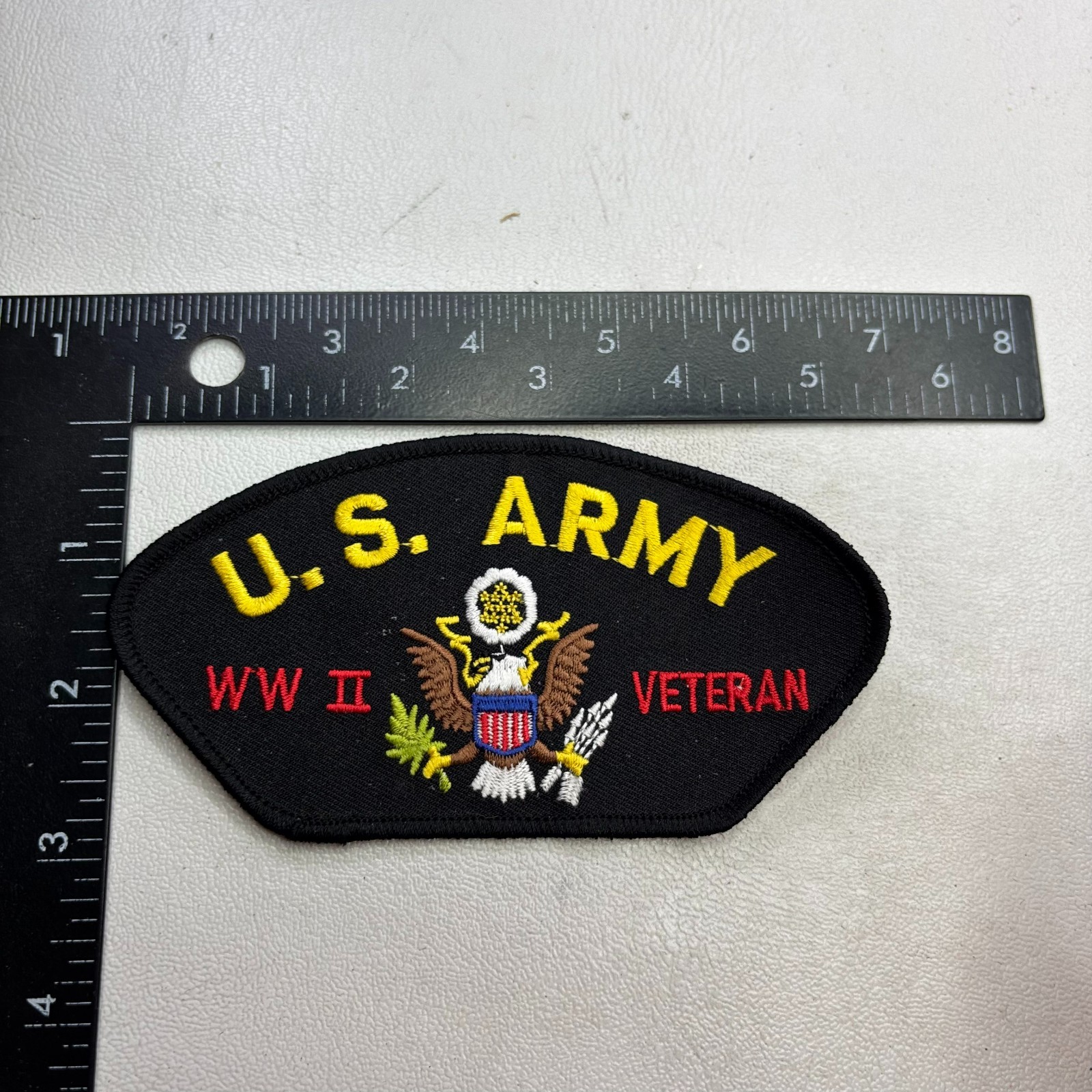 U.S. ARMY WW II World War 2 VETERAN Hat Patch (Military) 621J