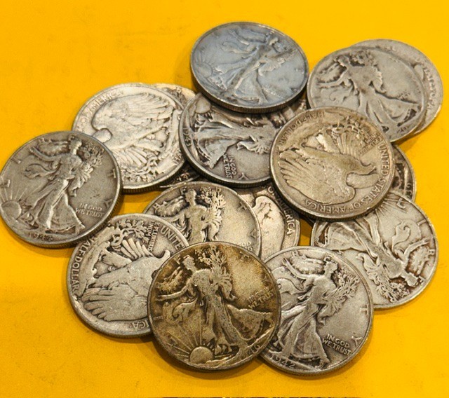 Walking Liberty Half Dollars – Great Condition – 90% Silver – .3617 ASW