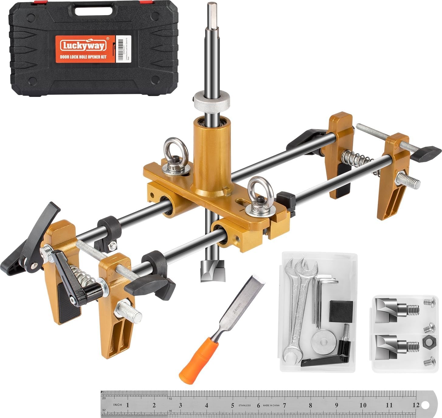 Door Lock Installation Kit Mortising Machine Mortise Jig, Door Lock Hole Opener