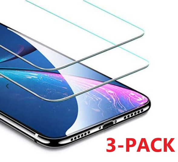 3-PACK For iPhone 12 11 Pro Max XR X XS 8 7  HD Tempered GLASS Screen Protector
