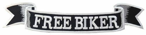 Free Biker großer Rückenaufnäher Aufnäher viele Farben Patch (1192)