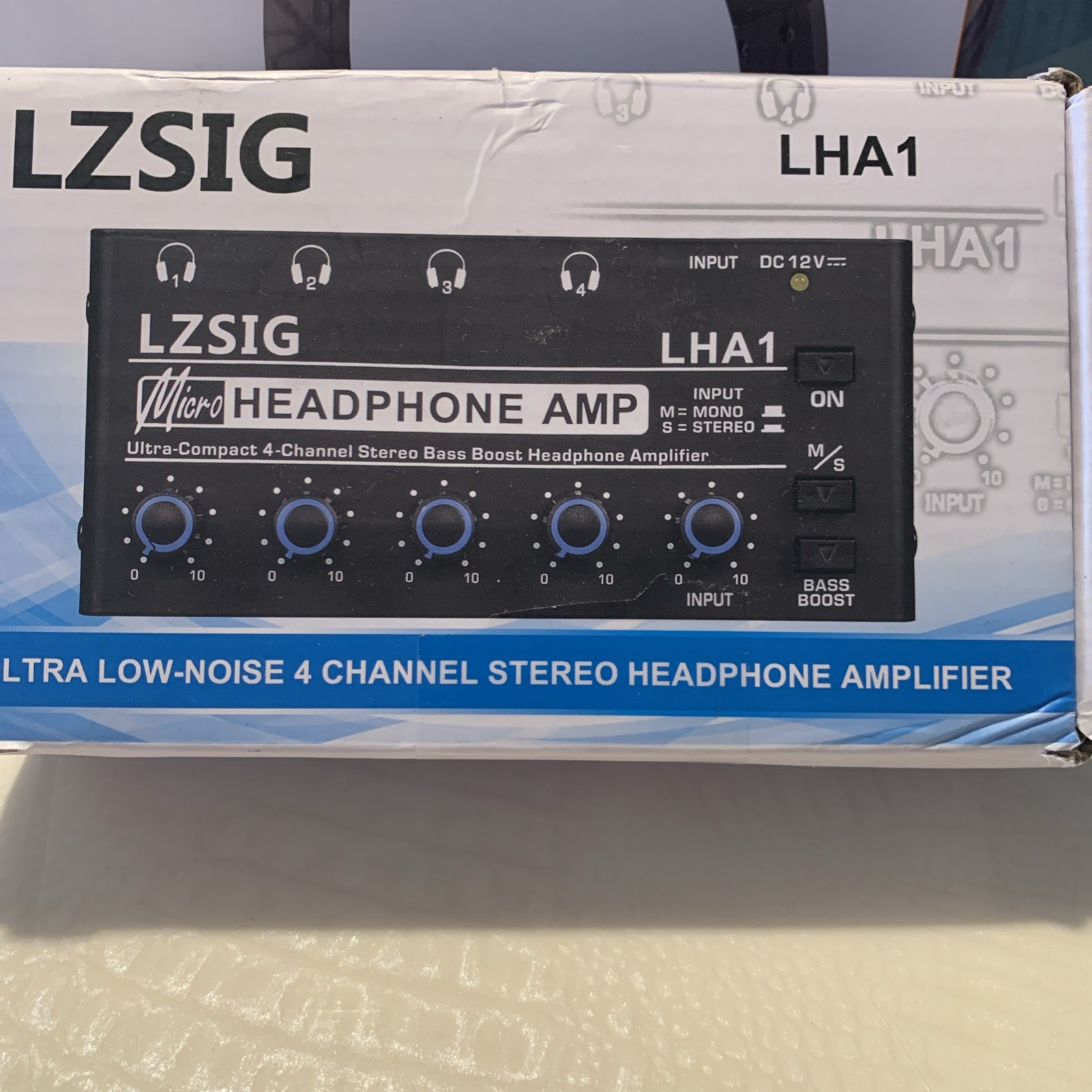 LZSIG Ultra Low Noise 4-Channel Stereo Headphone Amp. *New* [E2 33]