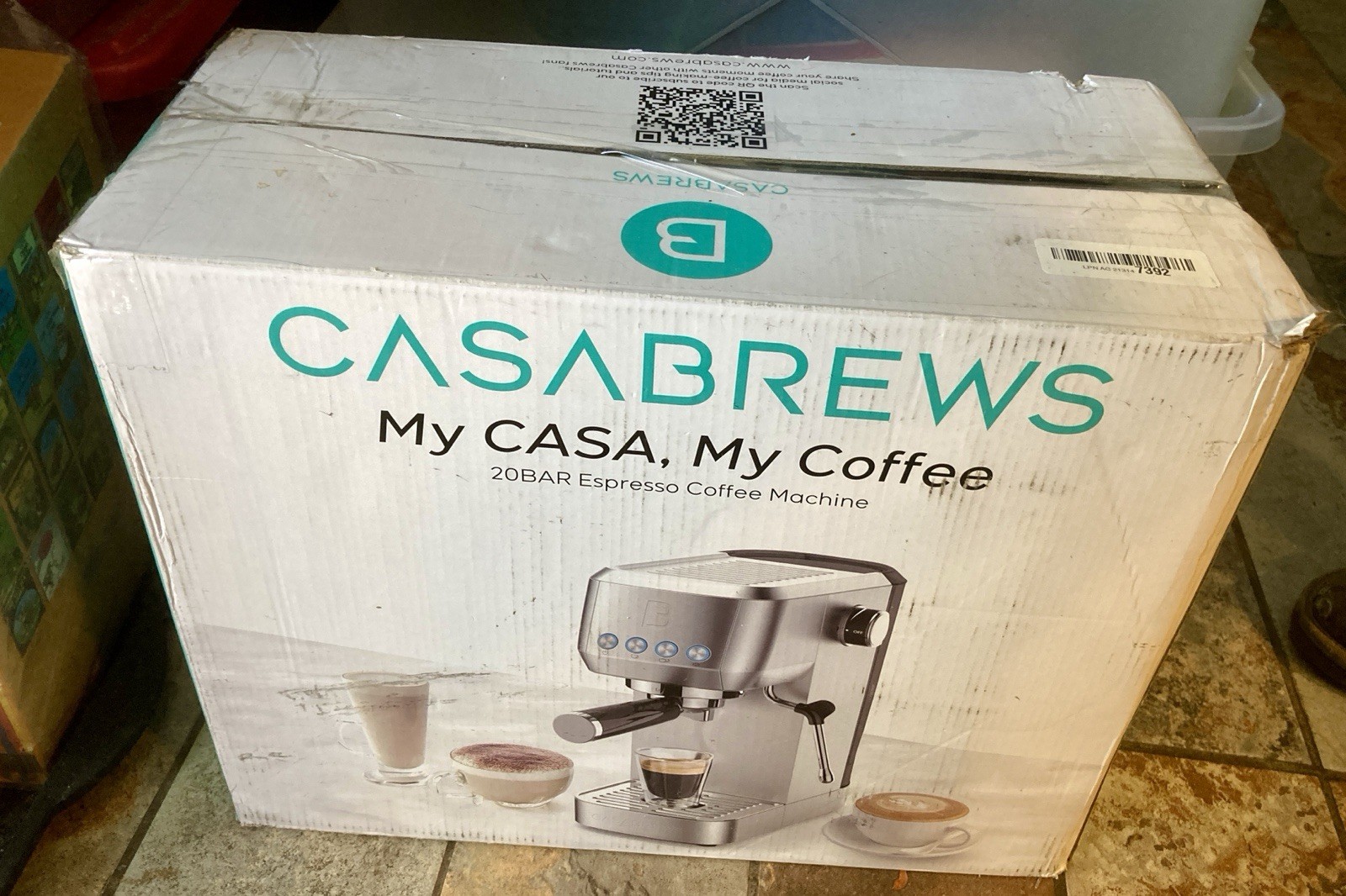 CASABREWS Espresso Machine 20Bar CM5418 Espresso Maker w Steam Milk Frother NEW