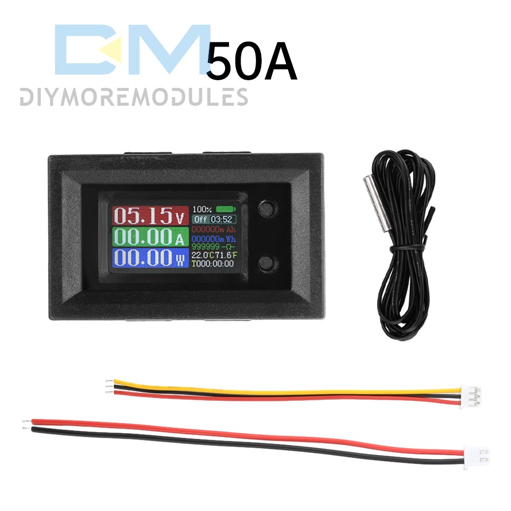 9in1 Multimeter DC4V-30V Power Tester Voltage Current Capacity Meter 10/50A 100A