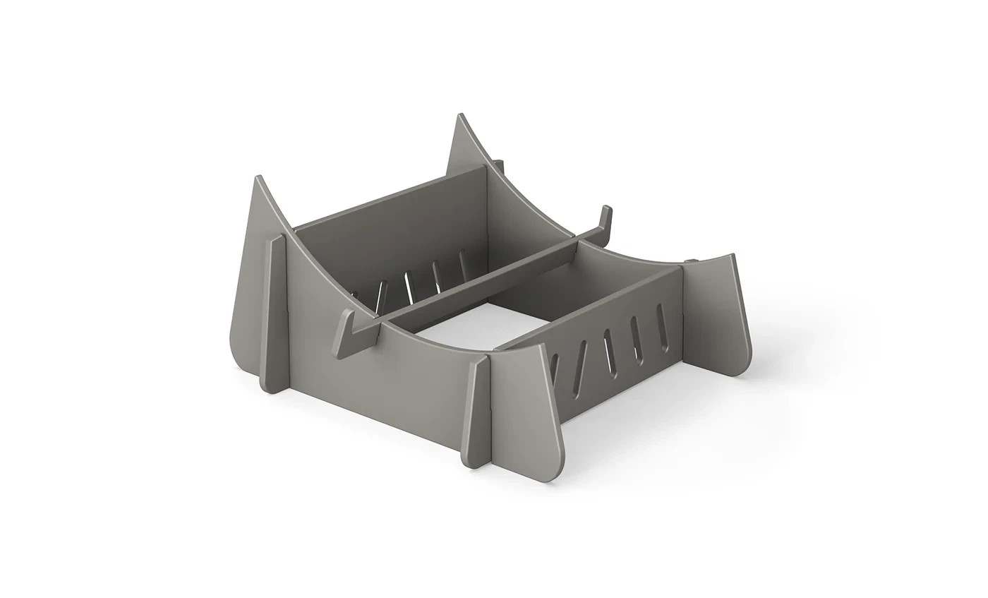 Ledge Lounger Signature Chaise Riser 9-12" Gray